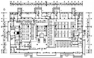超市cad平面设计图