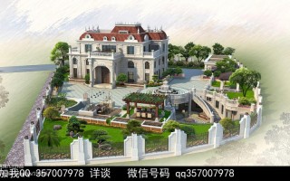 带花园的独栋别墅图片 带花园自建房设计图