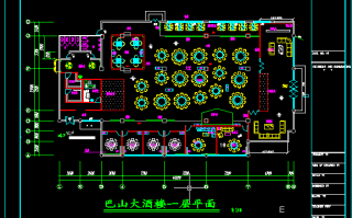 餐厅大厅设计平面图-餐馆大厅设计图