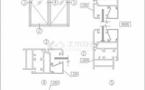 铝合金窗户设计图,铝合金窗户构造图 