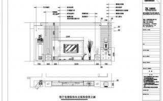  电视墙立面设计图「电视墙立面手绘图」