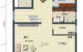 45平农村房屋怎么设计 45房自建房设计图