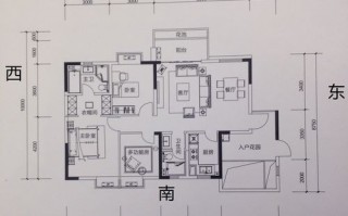 坐东向西房室设计图_坐东向西户型图