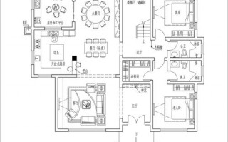  新中式别墅设计图平面图和效果图「新中式别墅室内设计图纸及效果图大全」