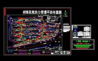 道路供热管道设计图（道路热力图）