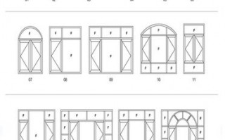 断桥铝门窗平面设计图,断桥铝门窗平开窗户图集 