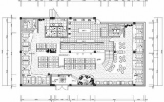  西式餐厅cad设计图「西式餐厅平面图」