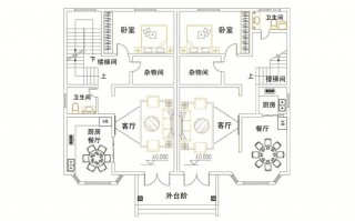 双拼别墅户型平面图-双拼别墅的花园设计图