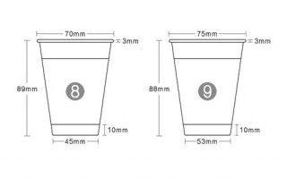一次性杯子平面图 一次性杯子设计图尺寸
