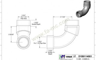 塑料圆管接头设计图纸