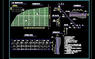 植草砖护坡做法图集-植草护坡设计图