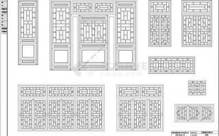 古建筑门房窗户尺寸设计图（古建筑窗子图片）