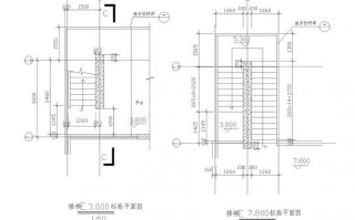 平行双跑楼梯详图 平行单跑楼梯设计图