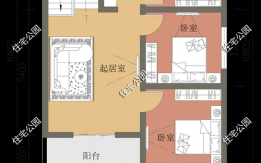 农村大开间设计 农村开间格局设计图