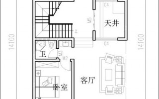 4宽15米长房屋设计图,4米宽15米长建房设计图 