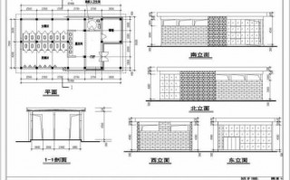 园林厕所总平面设计图,园林公厕设计图 