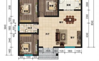 农村建一层120平米户型图 农村一层120平方设计图