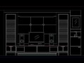 电视墙cad装修设计图_电视墙cad图纸及做法