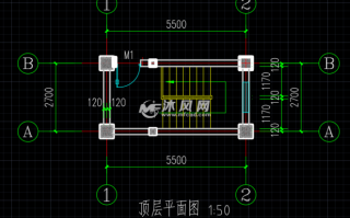  楼梯顶房的设计图「楼梯顶层画法」