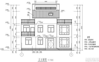 建筑设计图立面图面图片