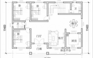 15x11四间楼房设计图