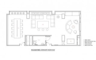 公共休息室平面图 公共休息区平面设计图