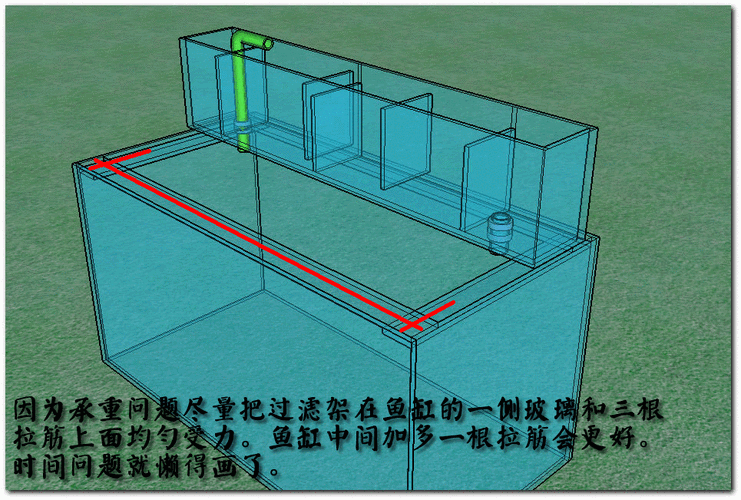 自制上滤鱼缸设计图,自制上置鱼缸过滤器安装图 -第2张图片-室内构图家装