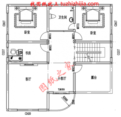 140平方米三层别墅设计图-140平方三层楼设计图-第3张图片-室内构图家装