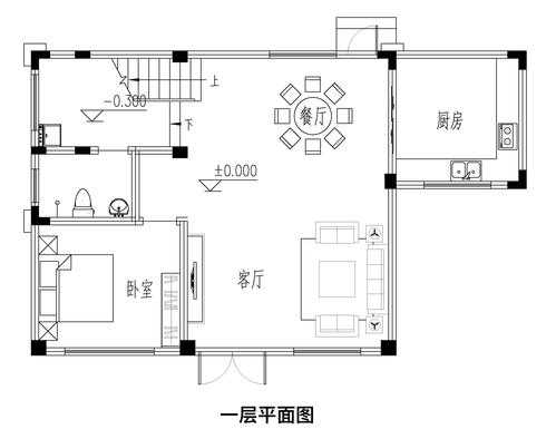 100平农村别墅设计图_100平米农村别墅户型图-第1张图片-室内构图家装