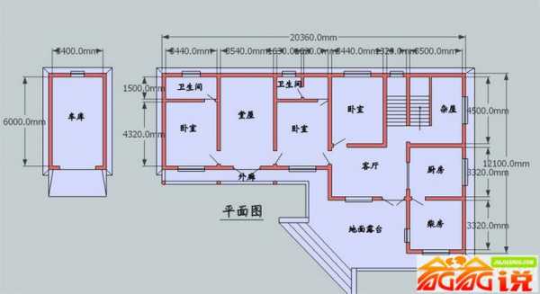 平房81平米设计图（8o个平房设计图纸）-第2张图片-室内构图家装