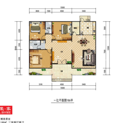 186平米算大吗 186平米自建房设计图-第1张图片-室内构图家装