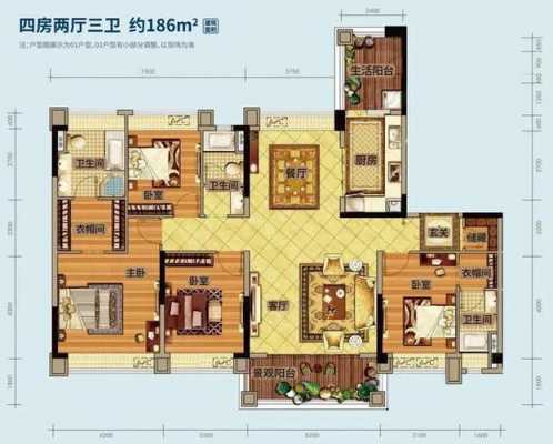 186平米算大吗 186平米自建房设计图-第3张图片-室内构图家装