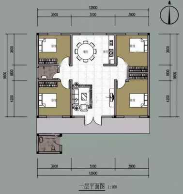  15米x9米的平房设计图「15米x9米的平房设计图片」-第1张图片-室内构图家装