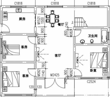  15米x9米的平房设计图「15米x9米的平房设计图片」-第3张图片-室内构图家装