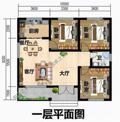 农村自建房设计图平房,农村自建房平面效果图 -第1张图片-室内构图家装