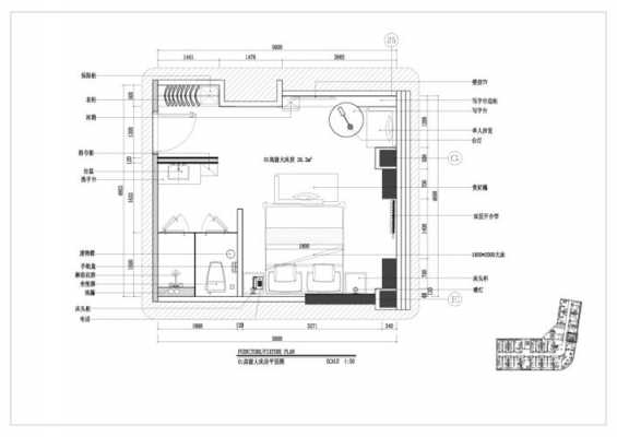  酒店房间的布局设计图「酒店房间简单示意图」-第2张图片-室内构图家装