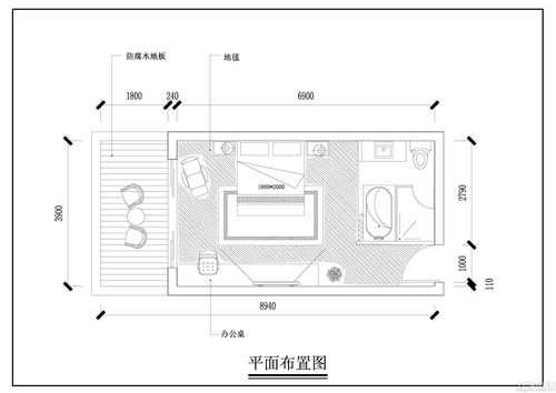  酒店房间的布局设计图「酒店房间简单示意图」-第3张图片-室内构图家装