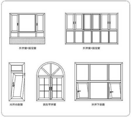 平开窗标准设计图-平开窗设计图图片-第3张图片-室内构图家装