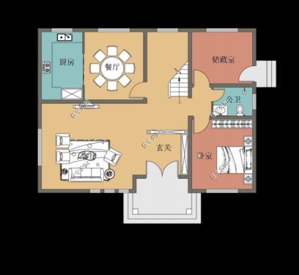 农村自建房设计图4间（农村自建房建筑设计图四层平面图）-第3张图片-室内构图家装