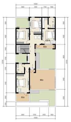 长方形自建房设计图,长方形自建房前后采光设计图 -第3张图片-室内构图家装