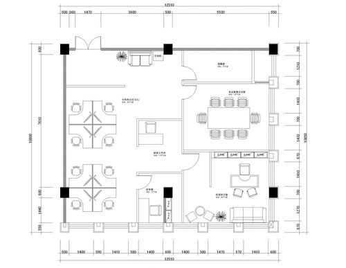 教师办公室设计图平面 教师办公室设计图图片-第3张图片-室内构图家装