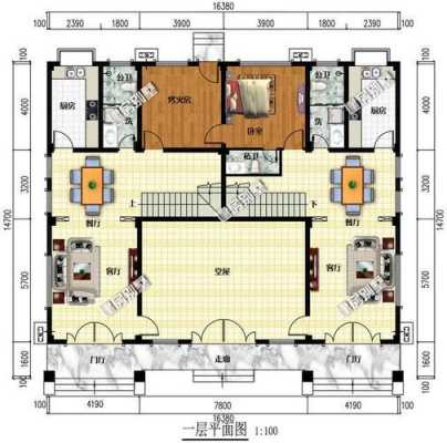 一个堂屋双拼建筑设计图_一间堂屋-第2张图片-室内构图家装