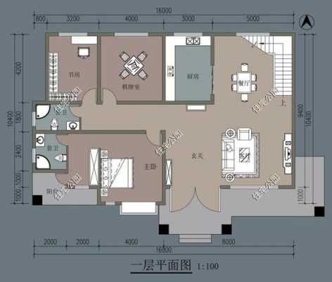 农村建房两层平面设计图-第2张图片-室内构图家装