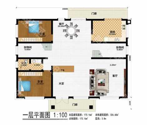 农村建房两层平面设计图-第3张图片-室内构图家装