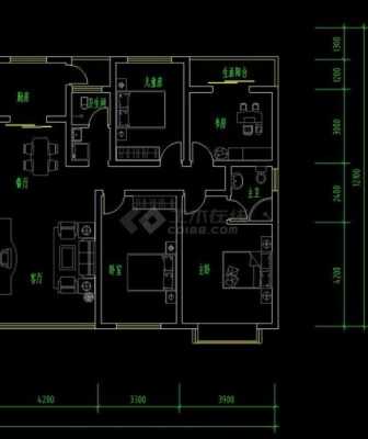 140平方米的房屋设计图纸-第3张图片-室内构图家装