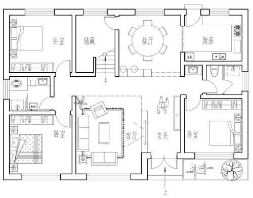 别墅二楼平面设计图-第2张图片-室内构图家装