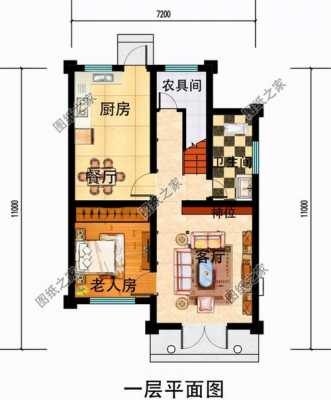 自建70平2层楼房设计图纸 自建70平2层楼房设计图-第2张图片-室内构图家装