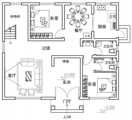 两别墅设计图平面图-第3张图片-室内构图家装