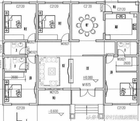 190个平方工字房设计图-第2张图片-室内构图家装