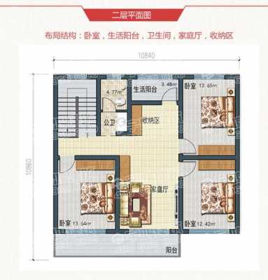 房屋设计图110左右平米-第3张图片-室内构图家装